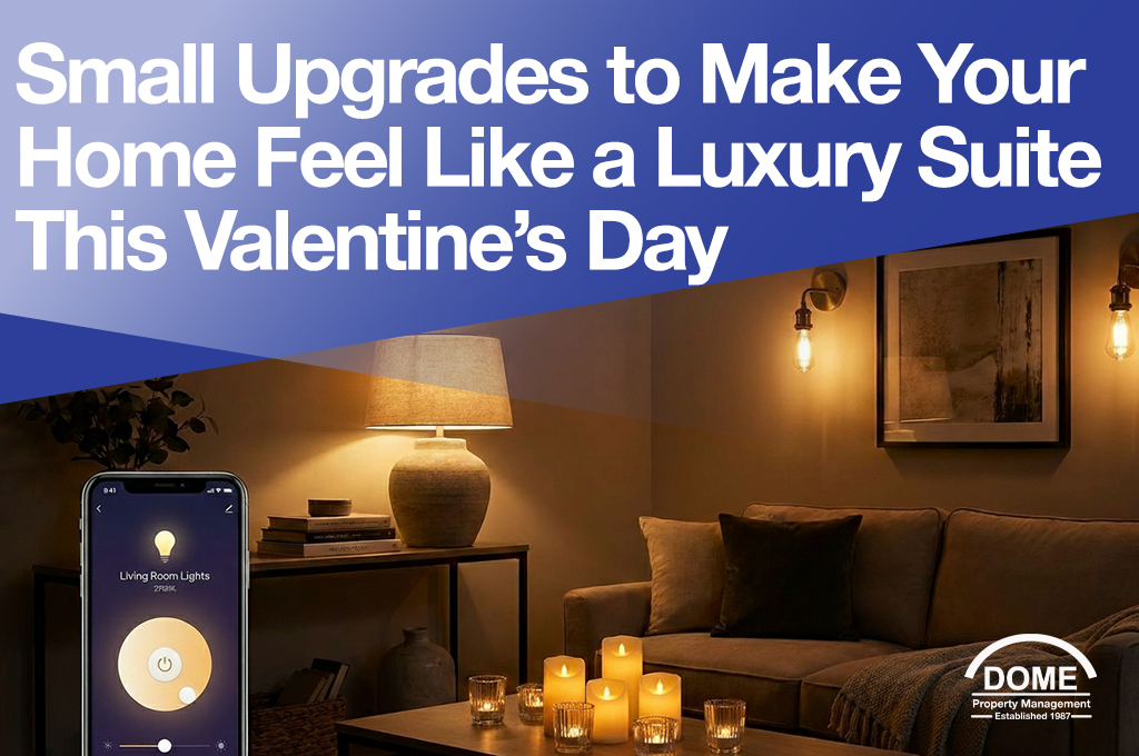 Small Upgrades to Make Your Home Feel Like a Luxury Suite This Valentine’s Day - DOME Property Management